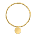 ball bracelet 3mm with coin